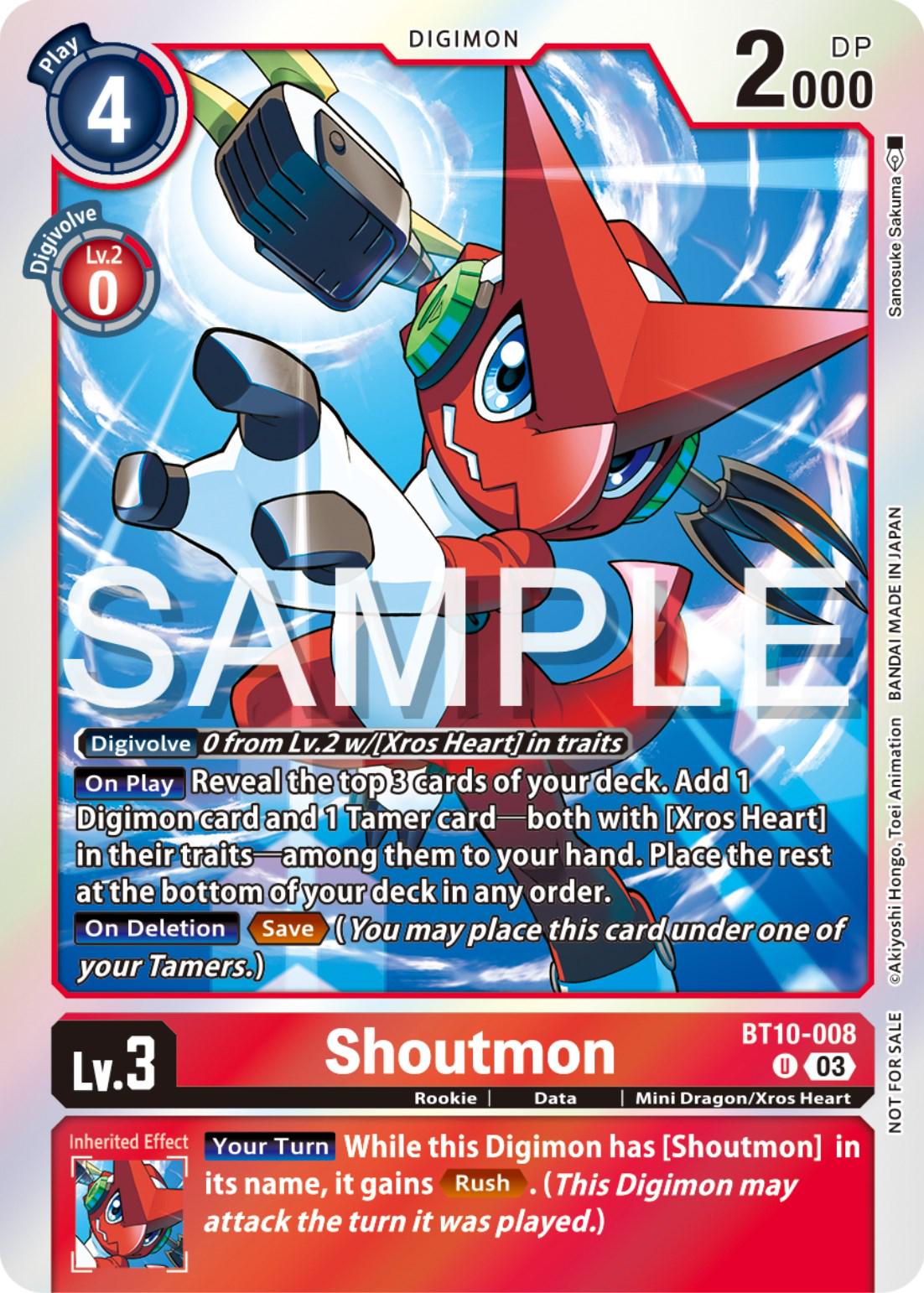 Shoutmon [Winner Foil] #BT10-008