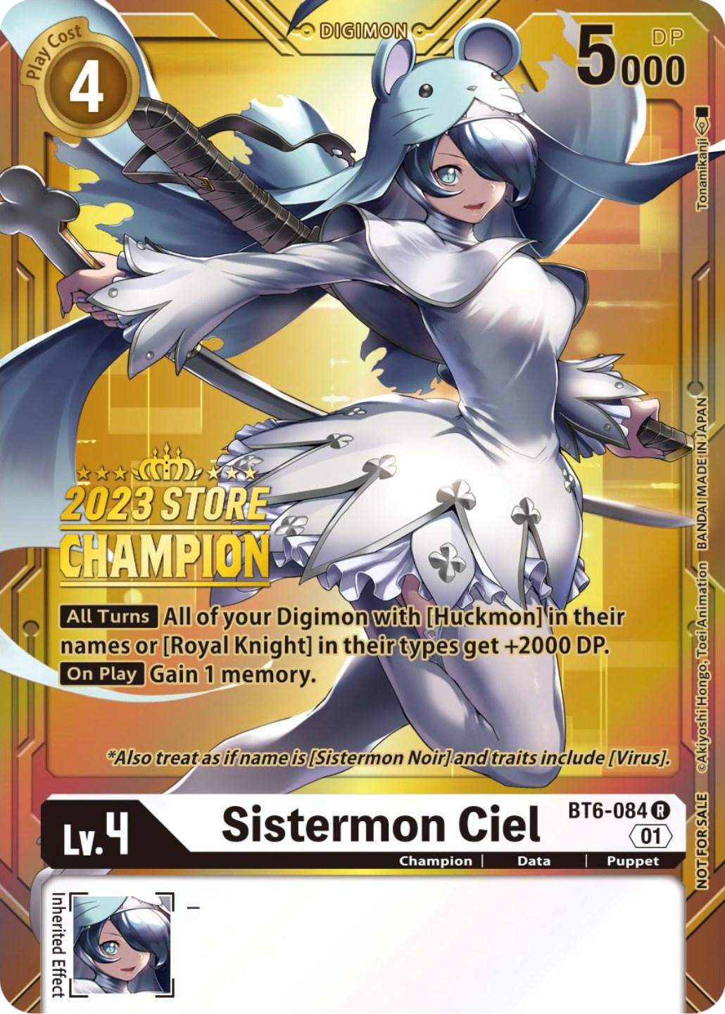 Sistermon Ciel [Store Champion] #BT6-084