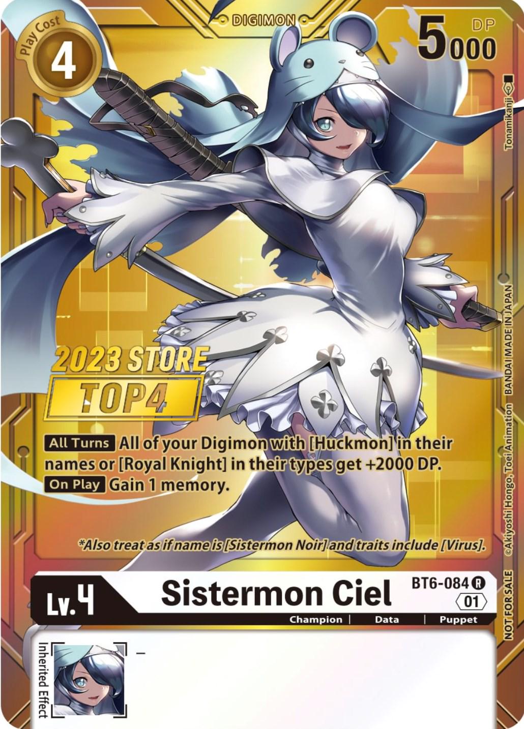 Sistermon Ciel [Store Top 4] #BT6-084