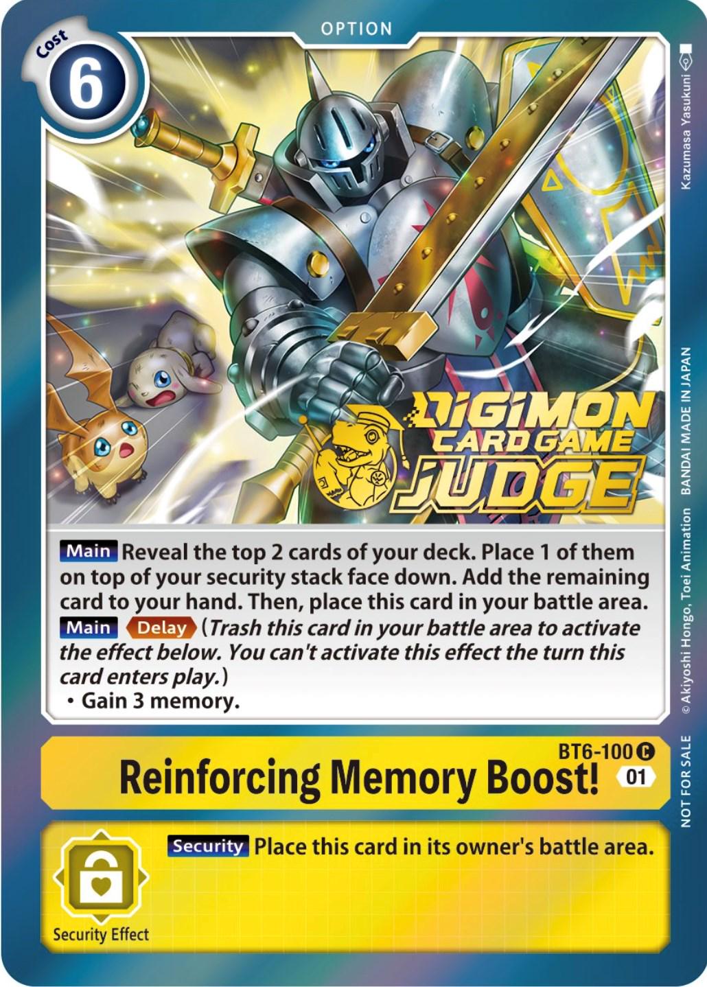 Reinforcing Memory Boost! [Judge Pack] #BT6-100