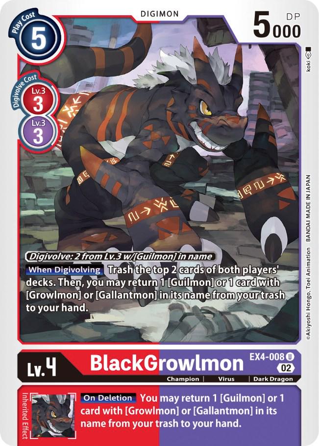 BlackGrowlmon #EX4-008
