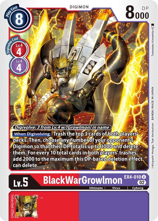 BlackWarGrowlmon #EX4-010