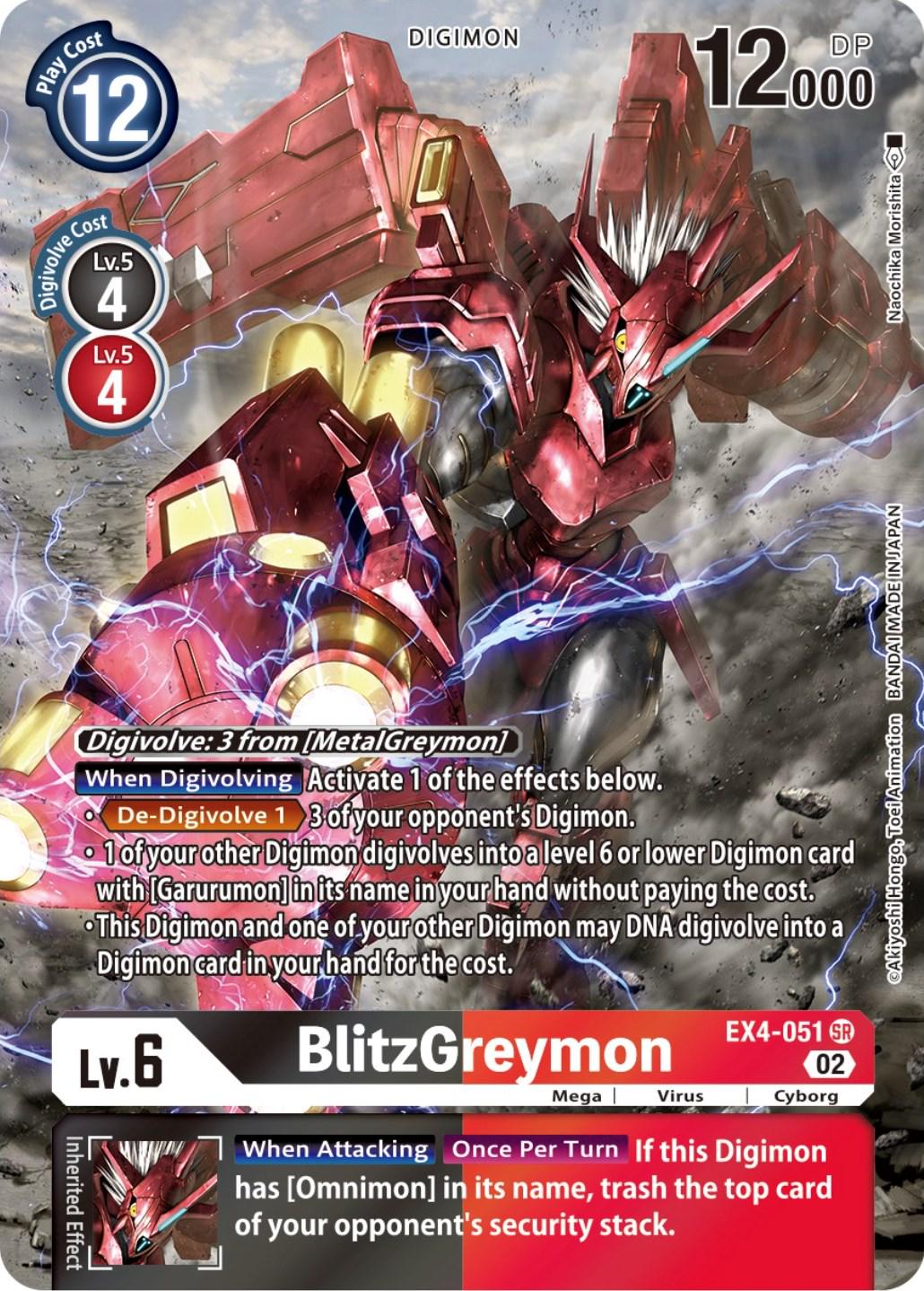 BlitzGreymon [Alternate Art Foil] #EX4-051