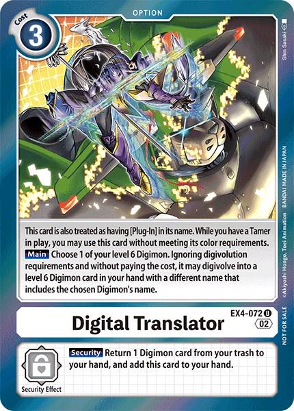 Digital Translator [Box Topper Foil] #EX4-072