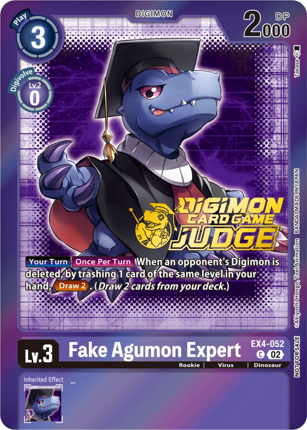 Fake Agumon Expert [Judge Pack Foil] #EX4-052