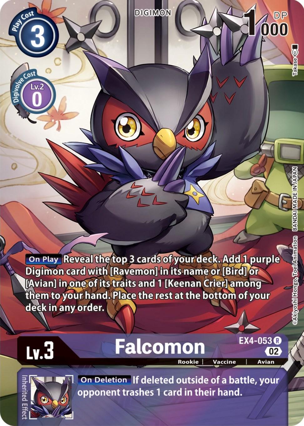 Falcomon [Alternate Art Foil] #EX4-053