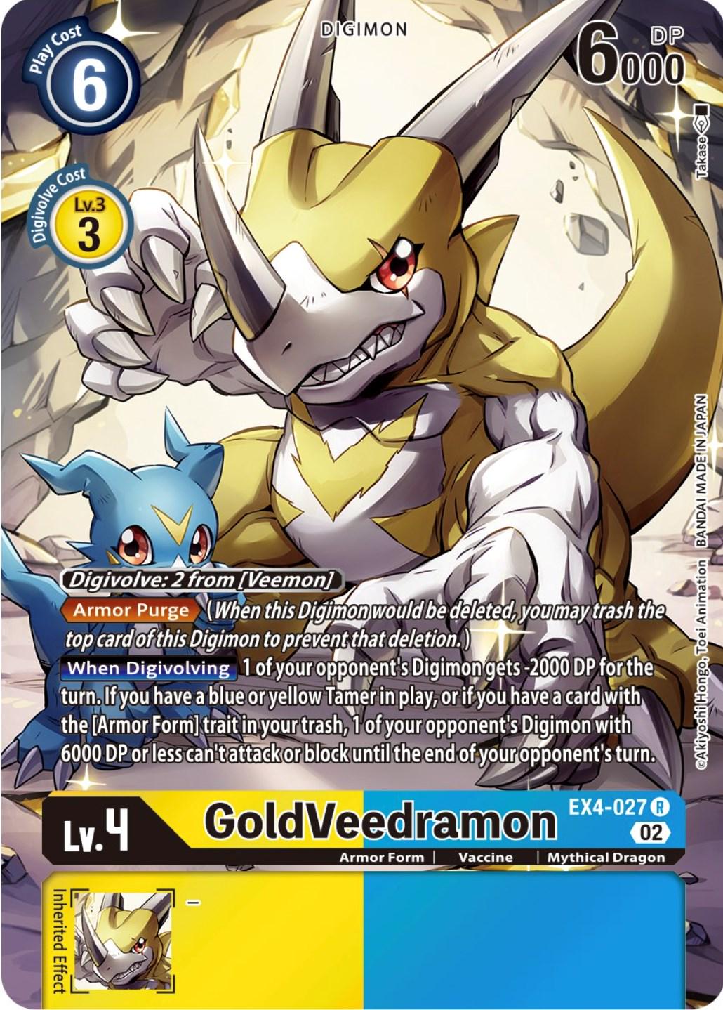 GoldVeedramon [Alternate Art Foil] #EX4-027