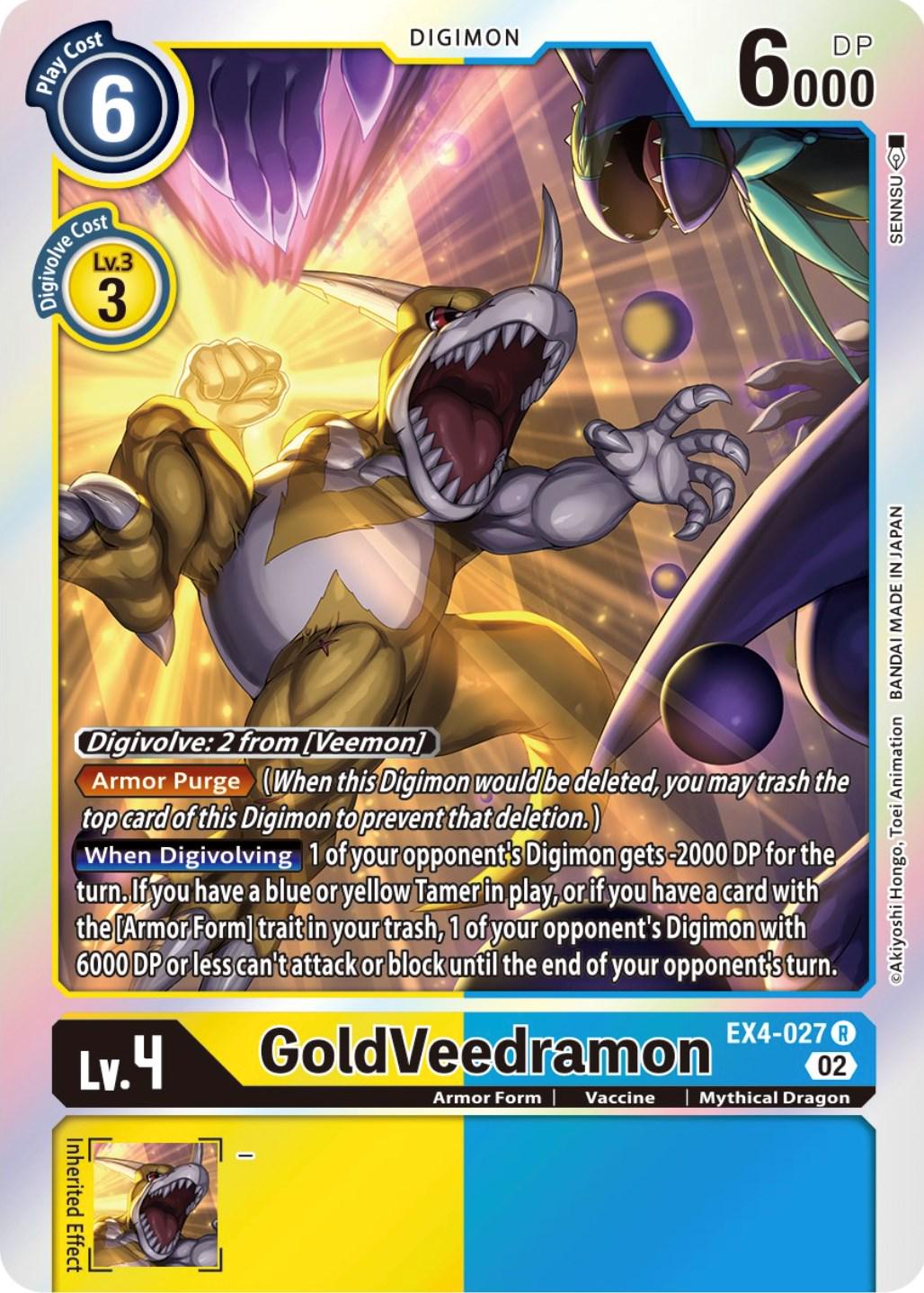 GoldVeedramon [Foil] #EX4-027