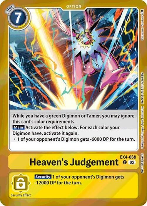 Heaven's Judgement [Event Pack Foil] #EX4-068