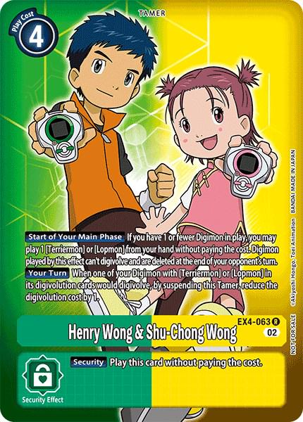 Henry Wong & Shu-Chong Wong [Alternate Art Foil] #EX4-063