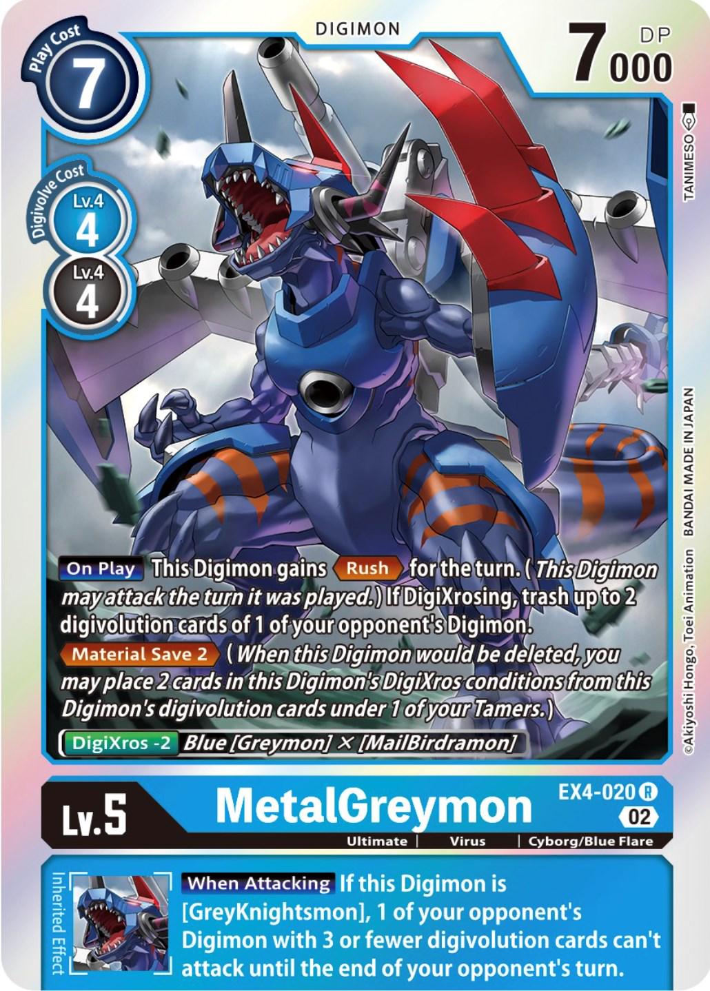 MetalGreymon [Foil] #EX4-020