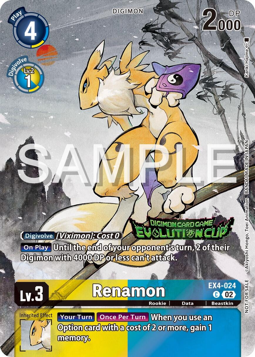 Renamon [Evolution Cup Foil] #EX4-024