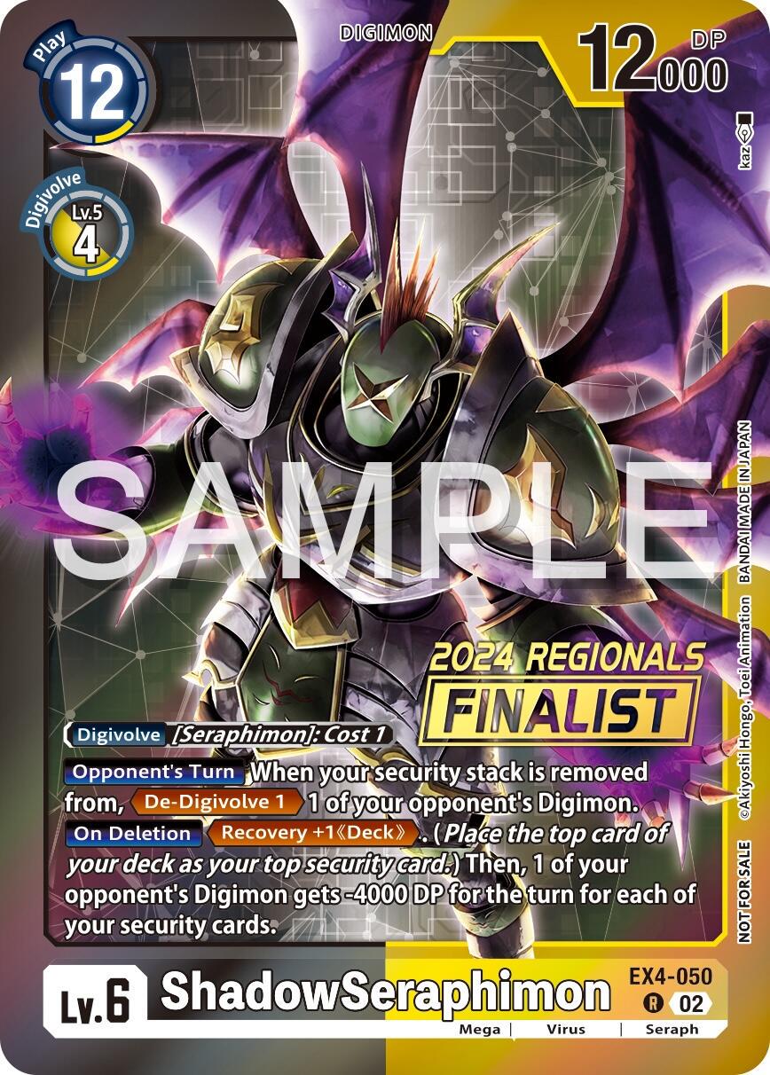 ShadowSeraphimon [Regionals Finalist Foil] #EX4-050