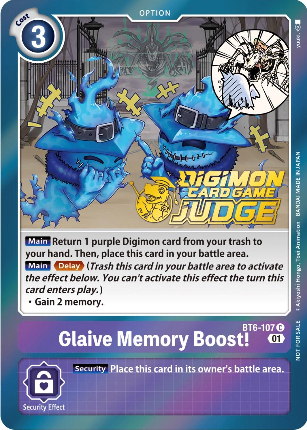 Glaive Memory Boost! [Judge Pack] #BT6-107