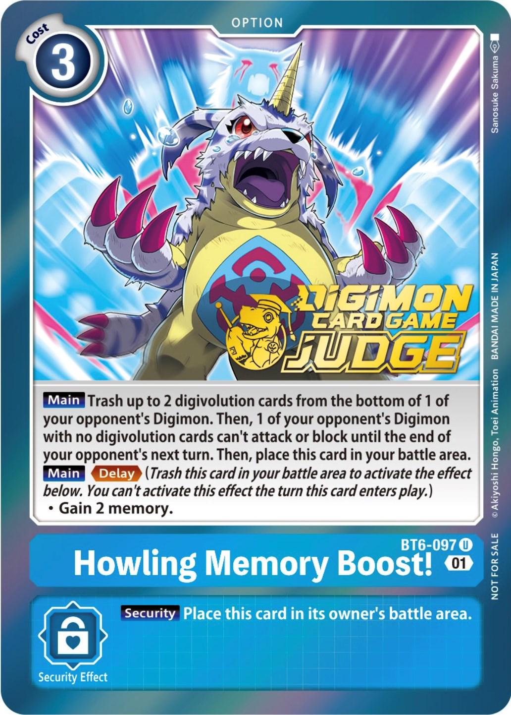 Howling Memory Boost! [Judge Pack] #BT6-097