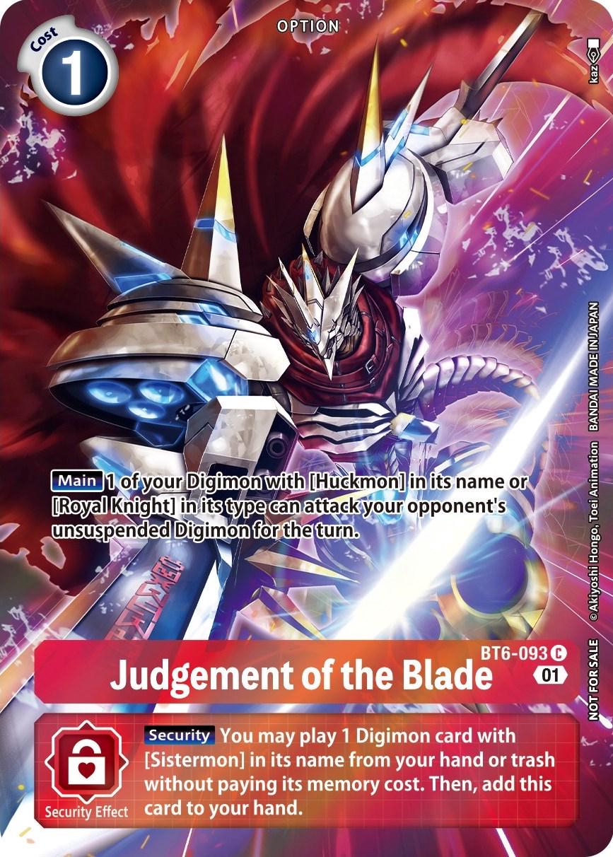 Judgement of the Blade [Premium Deck Set] #BT6-093
