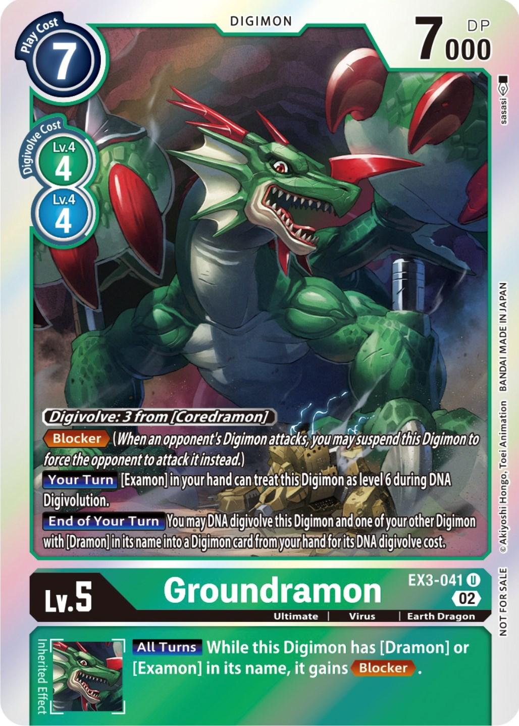 Groundramon [Box Topper Foil] #EX3-041