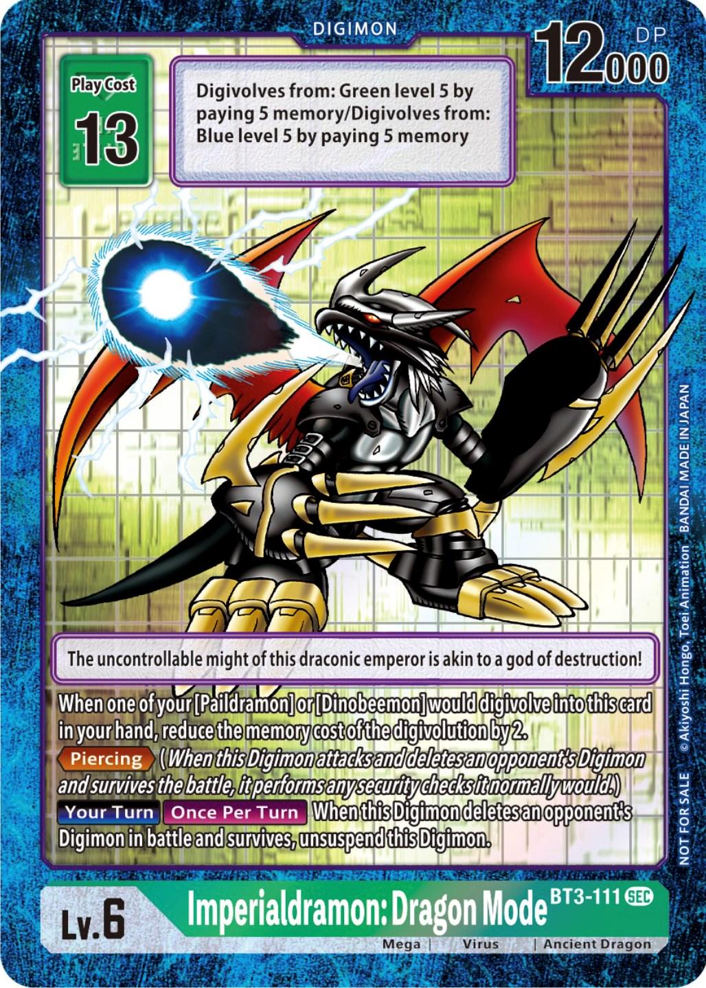 Imperialdramon: Dragon Mode [Alternate Art Foil] #BT3-111
