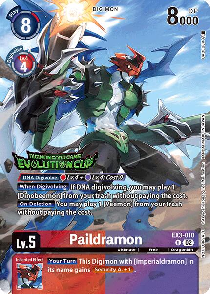 Paildramon [Evolution Cup Participant Foil] #EX3-010