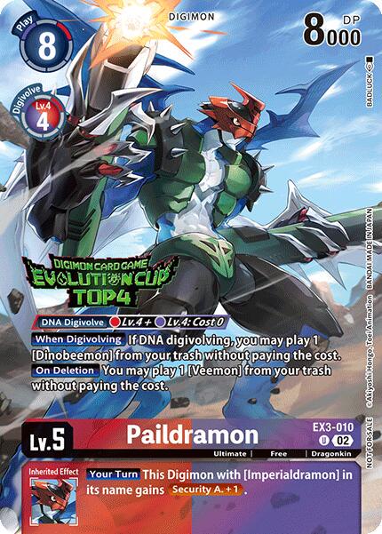 Paildramon [Evolution Cup Top 4 Foil] #EX3-010