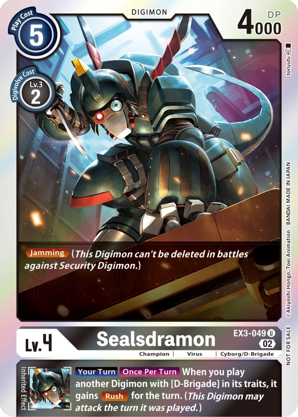 Sealsdramon [Box Topper Foil] #EX3-049