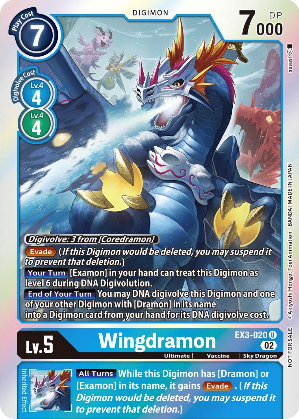Wingdramon [Box Topper Foil] #EX3-020