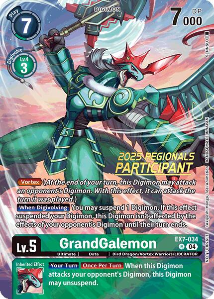 GrandGalemon [Regionals Participant Foil] #EX7-034