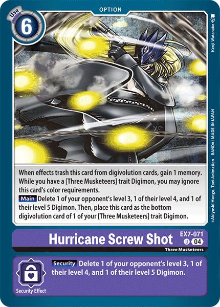 Hurricane Screw Shot #EX7-071