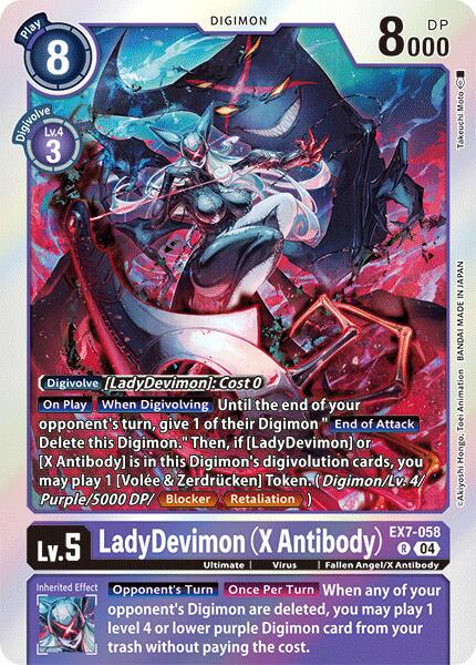LadyDevimon [X Antibody Foil] #EX7-058