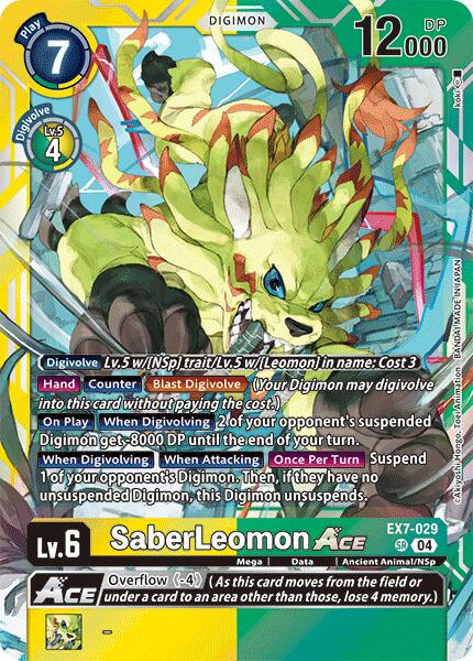 SaberLeomon ACE [Foil] #EX7-029