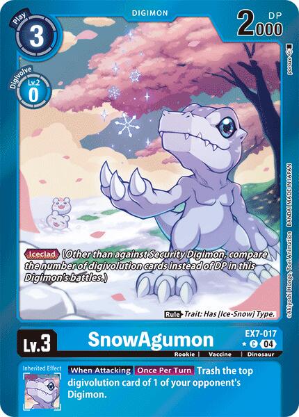 SnowAgumon [Foil Foil] #EX7-017