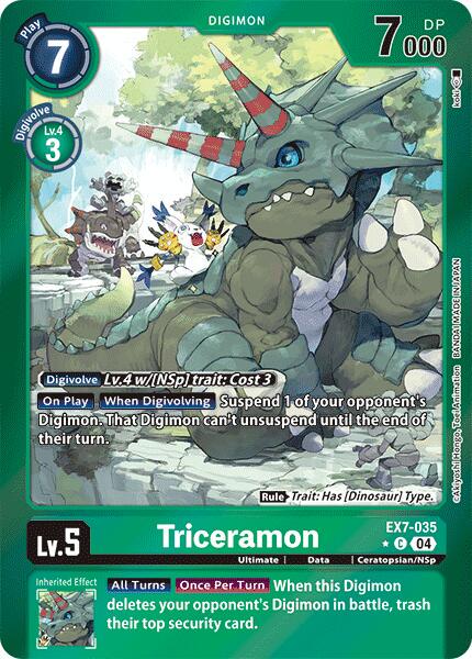 Triceramon [Foil Foil] #EX7-035
