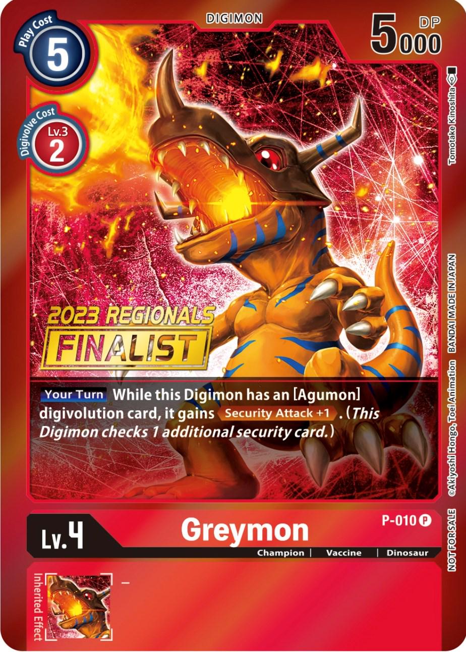 GreymonP-010 [Regionals Finalist Foil] #P-010 P