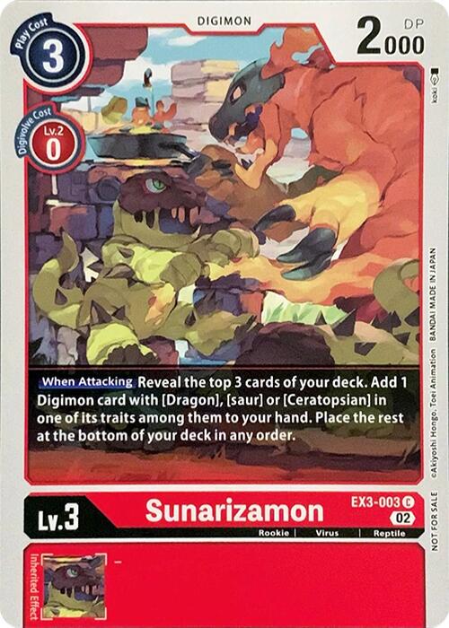 Sunarizamon #EX3-003