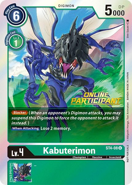 Kabuterimon [Regional Online Participant Foil] #ST4-08