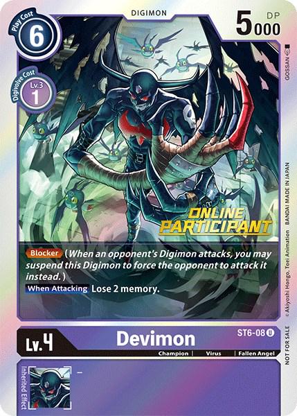 Devimon [Regional Online Participant Foil] #ST6-08