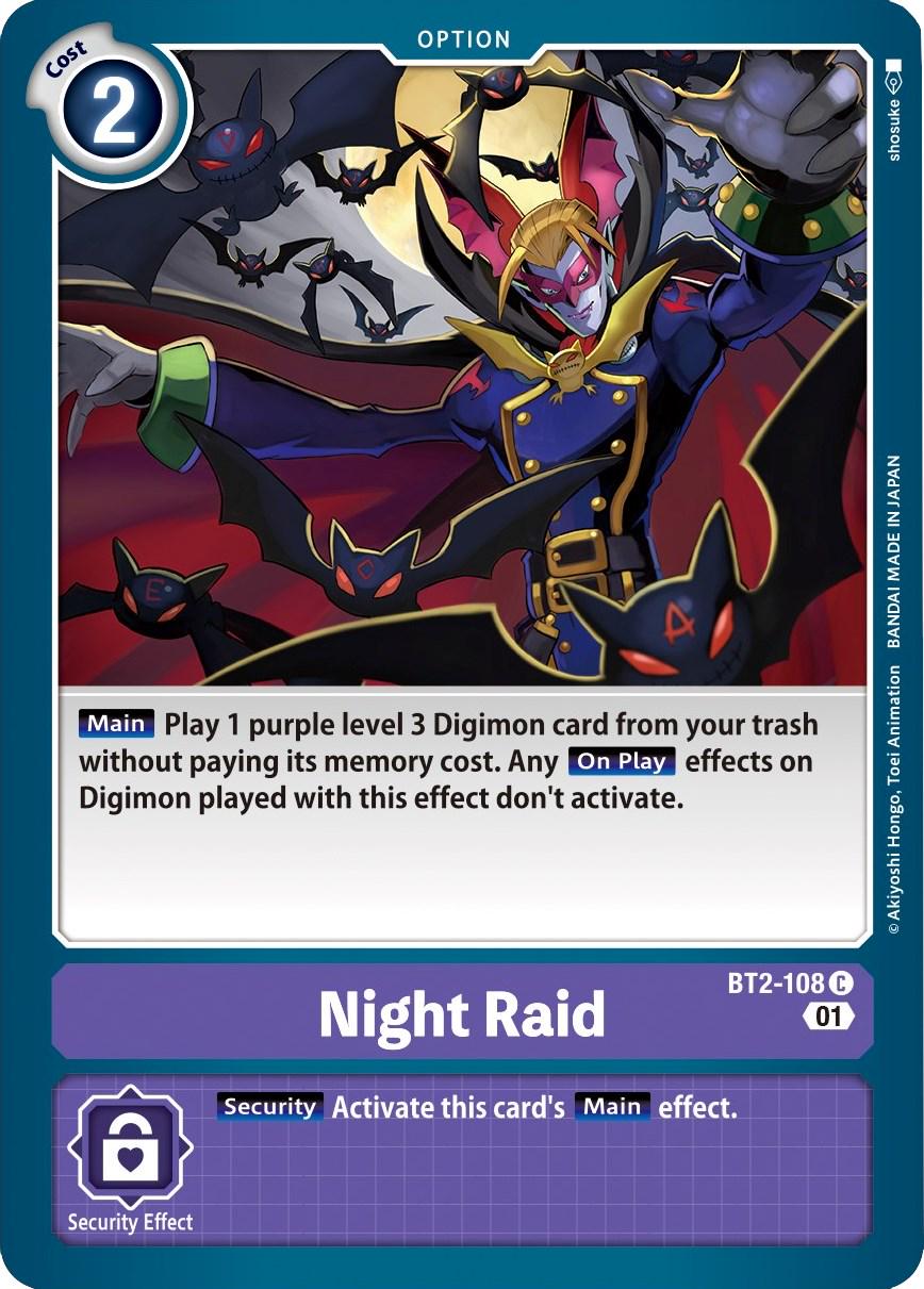 Night Raid [Parallel Rare] #BT2-108