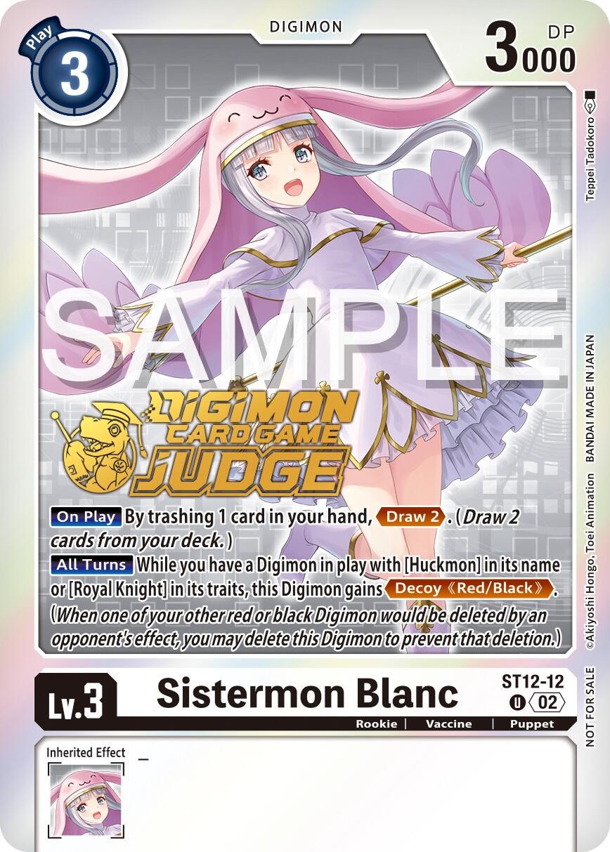 Sistermon Blanc [Judge Pack Foil] #ST12-12