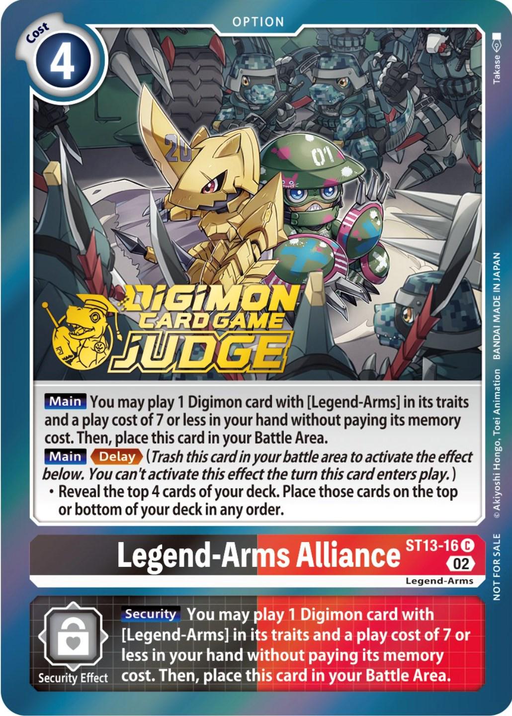 Legend-Arms Alliance [Judge Pack Foil] #ST13-16