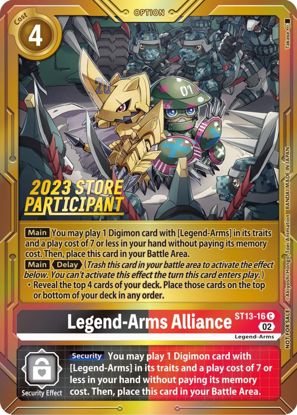 Legend-Arms Alliance [Store Participant Foil] #ST13-16