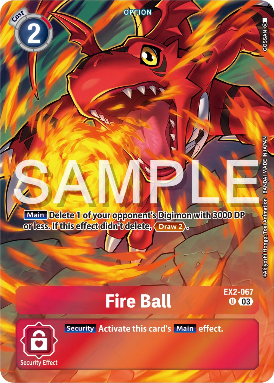 Fire Ball [Bonus Pack Foil] #EX2-067