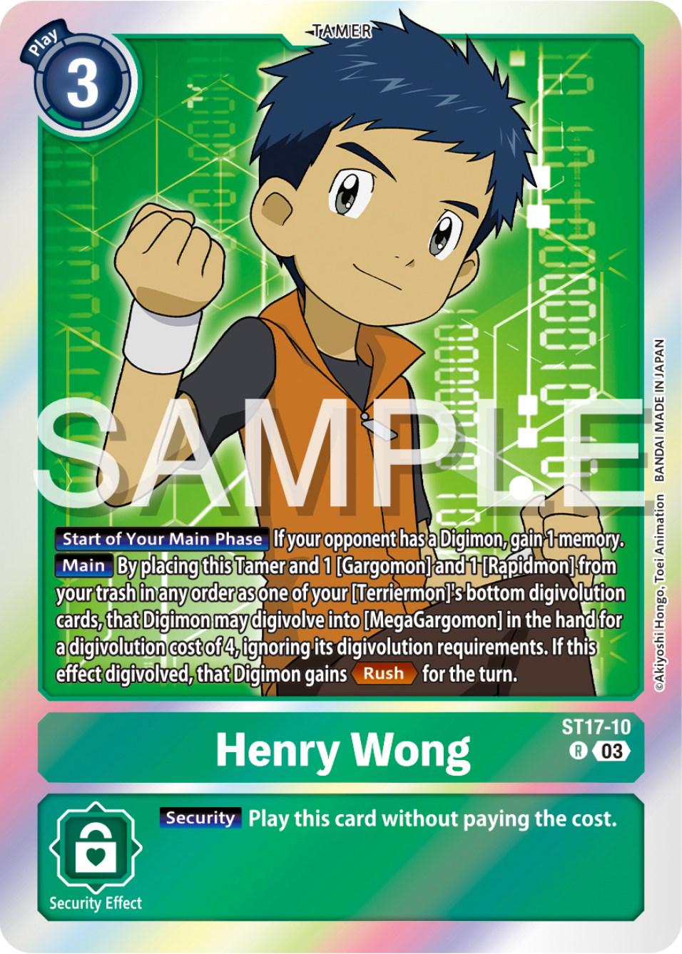 Henry Wong [Foil] #ST17-10