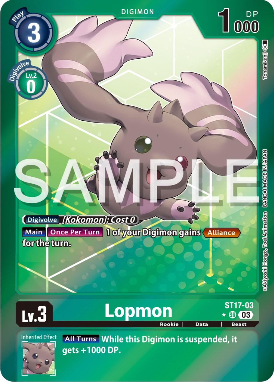 Lopmon [Advanced Deck Set Double Typhoon Secret Pack Foil] #ST17-03