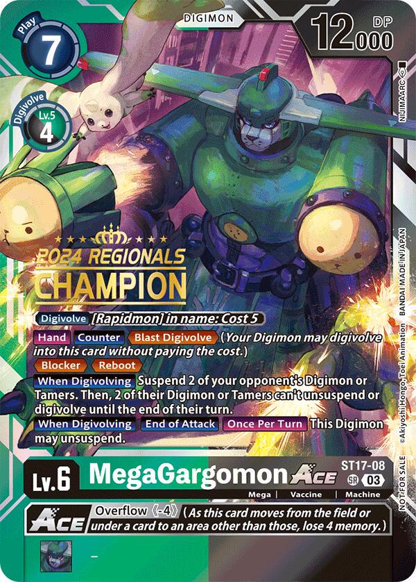 MegaGargomon ACE [Regionals Champion Foil] #ST17-08