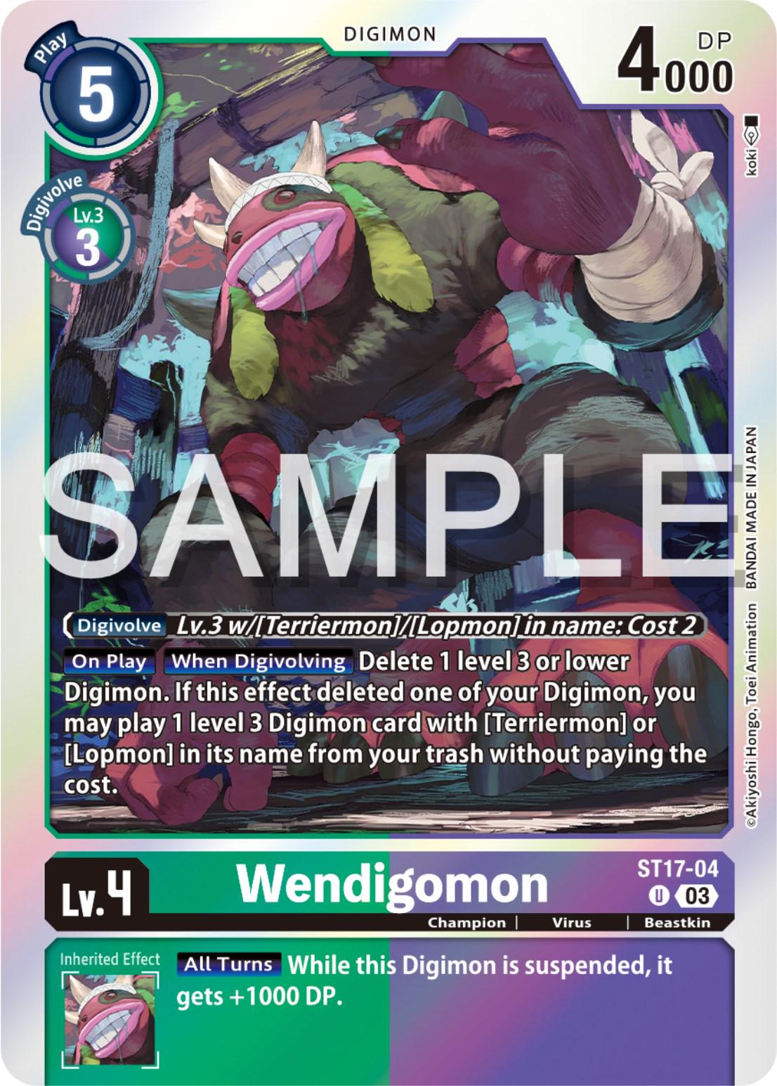 Wendigomon [Foil] #ST17-04