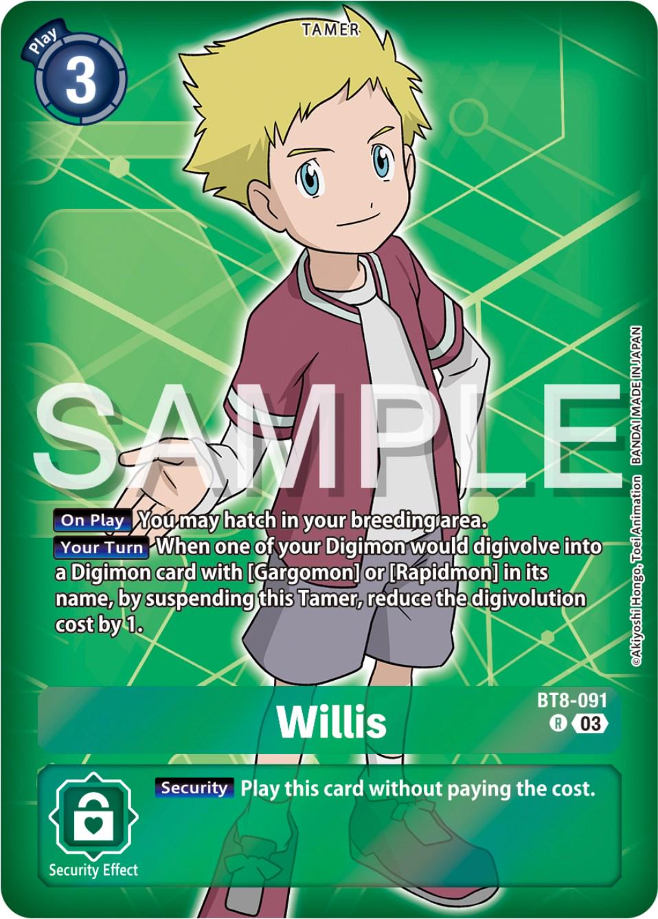 Willis [Reprint Foil] #BT8-091