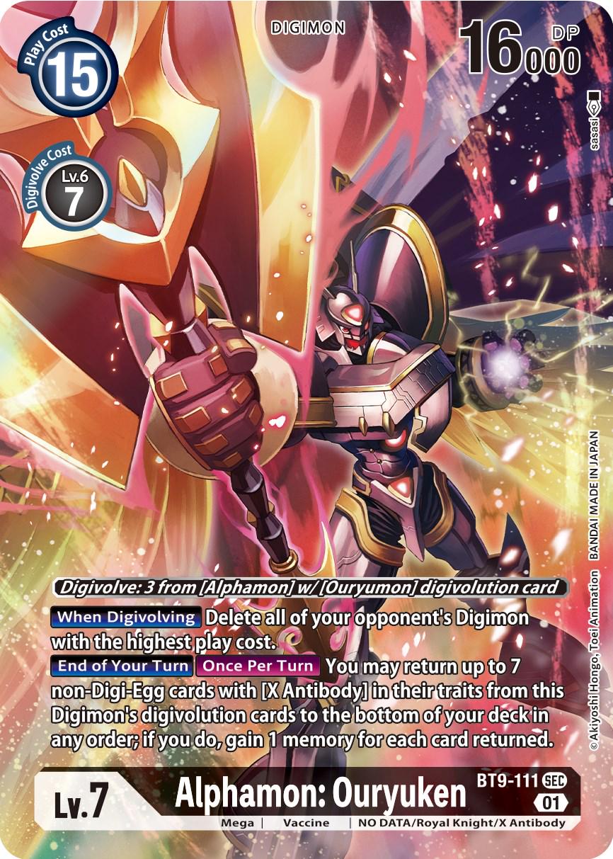 Alphamon: Ouryuken [Alternate Art Foil] #BT9-111