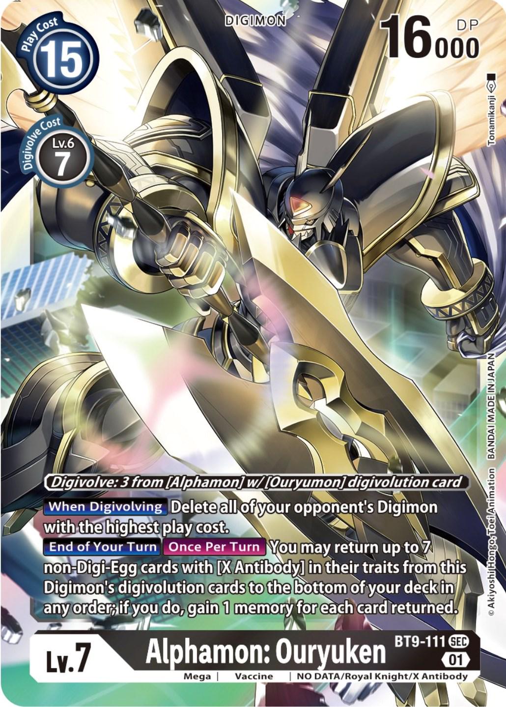 Alphamon: Ouryuken [Foil] #BT9-111