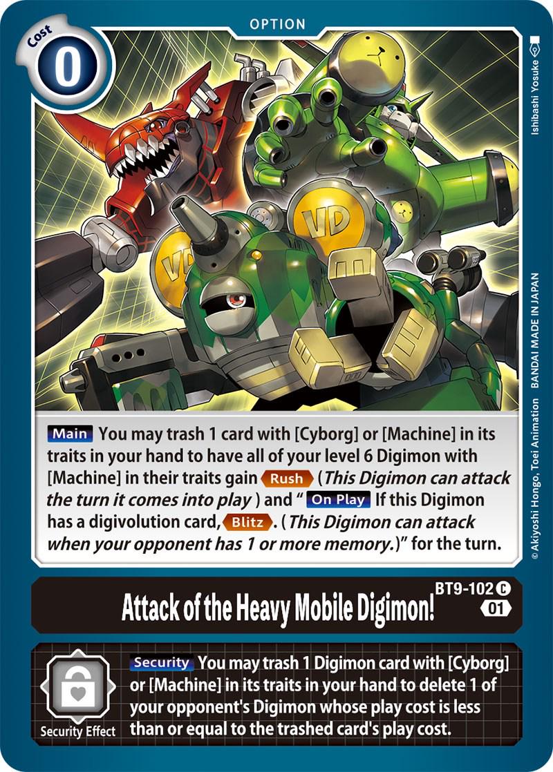 Attack of the Heavy Mobile Digimon! #BT9-102