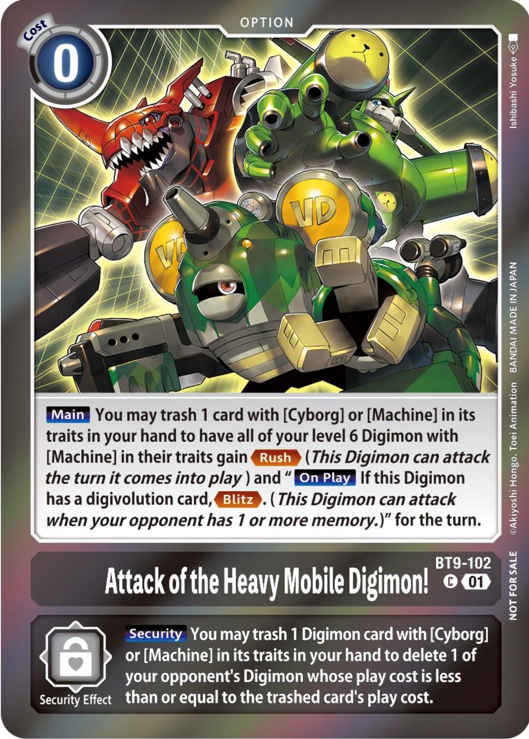 Attack of the Heavy Mobile Digimon! [Event Pack Foil] #BT9-102